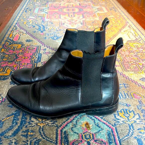 Everlane The New Modern Italian leather Chelsea flat ankle boots sz 8.5 - Picture 1 of 7